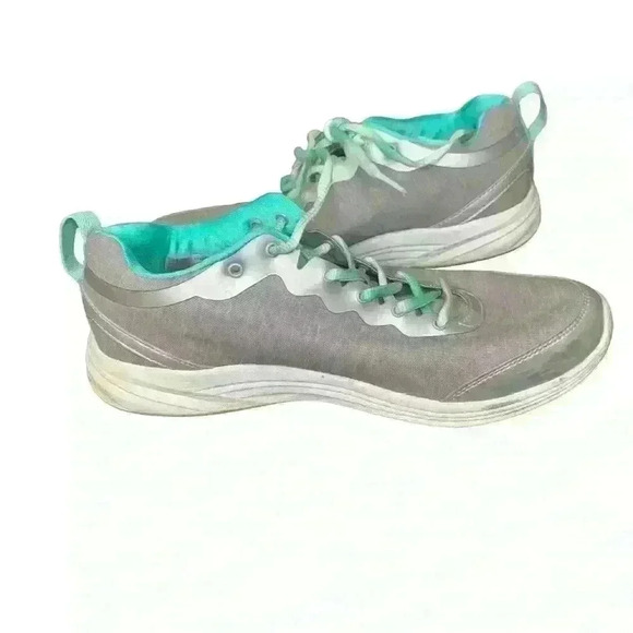 Vionic Agile Fyn 335FYN Gray & Aqua Women’s Sneakers Size 9 - Picture 3 of 6